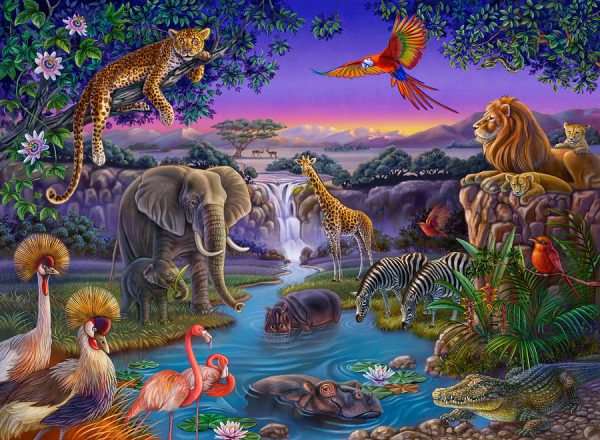 Animal Waterhole 4 - Full Drill Diamond Painting - Specially ordered for you. Delivery is approximately 4 - 6 weeks. Online Sale