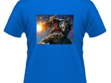 Guardians Of The Galaxy Rocket And Groot T-shirt | Blasted Rat Online Sale