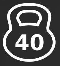 40 Kg Kettlebell Crossfit MMA |  Die Cut Vinyl Sticker Decal Supply