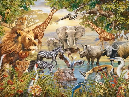 Animal Waterhole 3 - Full Drill Diamond Painting - Specially ordered for you. Delivery is approximately 4 - 6 weeks. For Discount