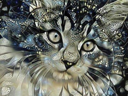 Kitten Abstract - Full Drill Diamond Painting - Specially ordered for you. Delivery is approximately 4 - 6 weeks. For Discount