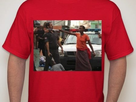 ACAB Mother Protecting Son Machete T-shirt | Blasted Rat Hot on Sale