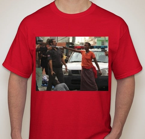 ACAB Mother Protecting Son Machete T-shirt | Blasted Rat Hot on Sale