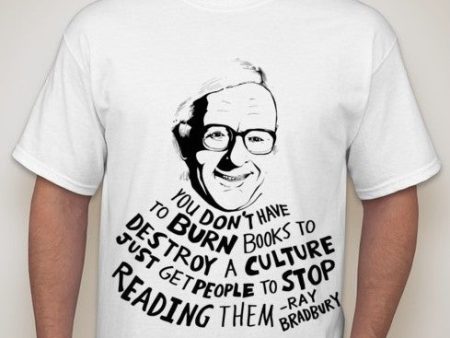 Ray Bradbury Anti Book Censorship Ban T-shirt | Blasted Rat Online Sale