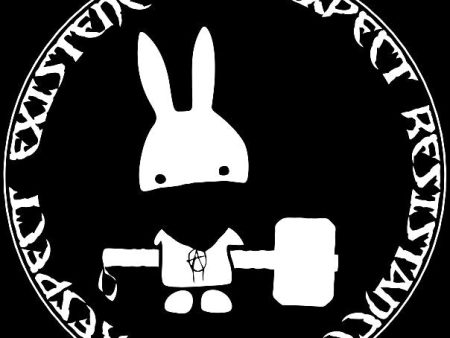 ACAB | Anarchist Bunny With Hammer | Die Cut Vinyl Sticker Decal | Blasted Rat Sale