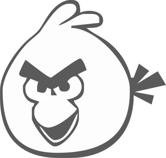 Angry Birds Red | Die Cut Vinyl Sticker Decal | Blasted Rat Supply