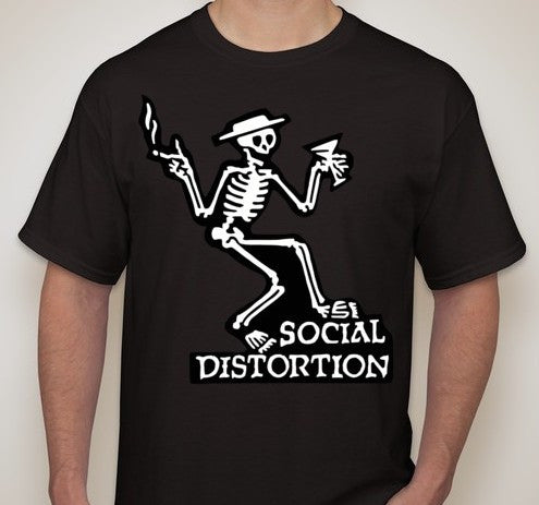 Social Distortion Skeleton T-shirt | Blasted Rat Sale