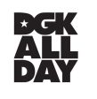 DGK All Day Logo | Die Cut Vinyl Sticker Decal | Blasted Rat Online now