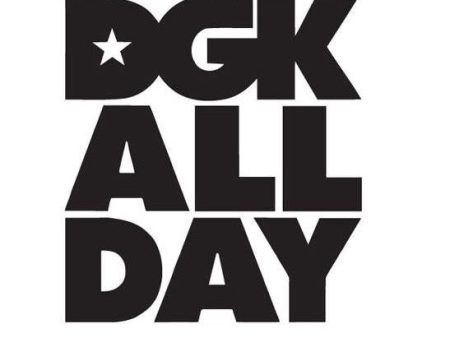 DGK All Day Logo | Die Cut Vinyl Sticker Decal | Blasted Rat Online now