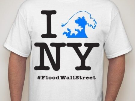 Flood Wall Street NY T-shirt | Blasted Rat For Discount