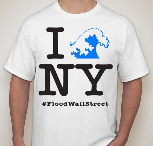 Flood Wall Street NY T-shirt | Blasted Rat For Discount