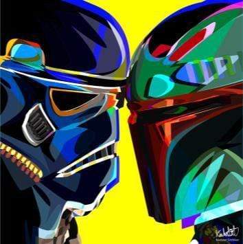 Stormrooper & Boba Fett Large Pop Art (30 X30 ) Online Hot Sale