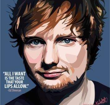 Ed Sheeran- All I Want Pop Art (10 X10 ) Online