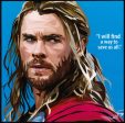 Thor: Blue Pop Art (10 X10 ) Hot on Sale