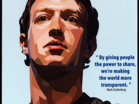 Mark Zuckerberg Pop Art (10 X10 ) Online Hot Sale