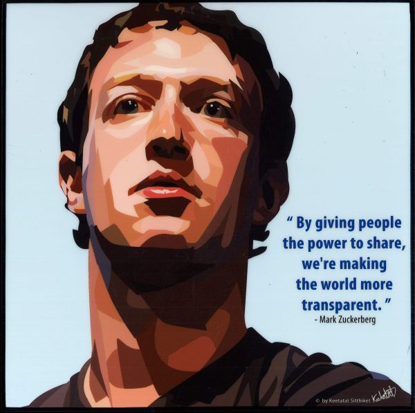 Mark Zuckerberg Pop Art (10 X10 ) Online Hot Sale