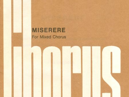 Miserere Hot on Sale